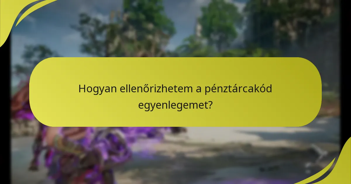Hogyan ellenőrizhetem a pénztárcakód egyenlegemet?